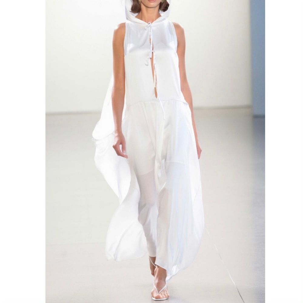 TODAY ONLY SALE⚠️ Bevza Hooded Silk Maxi Dress Small